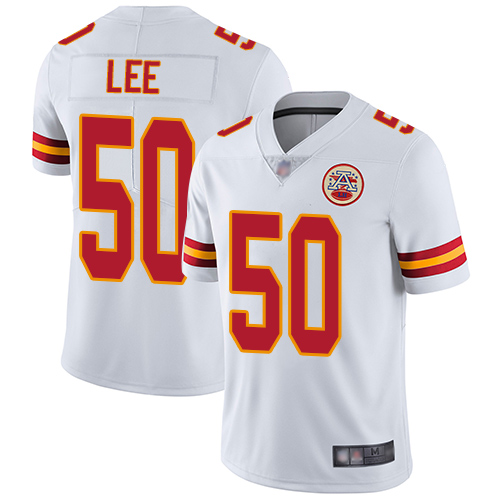 Men Kansas City Chiefs 50 Lee Darron White Vapor Untouchable Limited Player Nike NFL Jersey